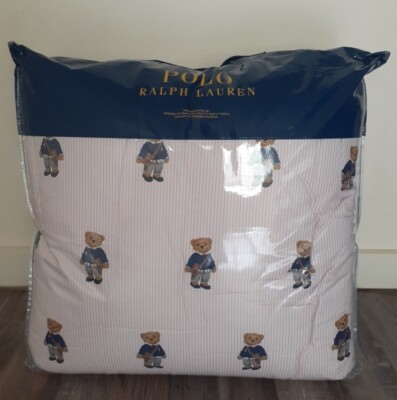 Polo Ralph Lauren Bear Collection Twin Comforter Set 1 Sham Girl