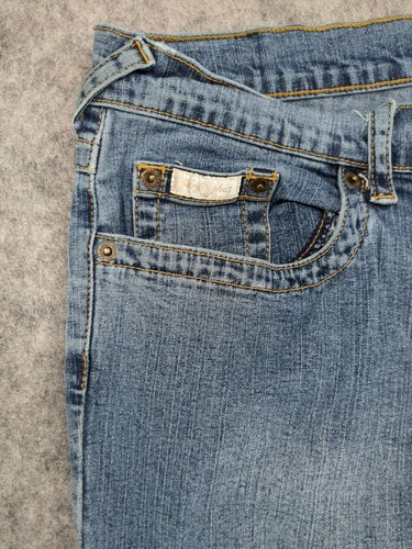Baby Phat Womens Jeans Size 11 Medium Wash Distressed Stretch - Picture 6 of 21