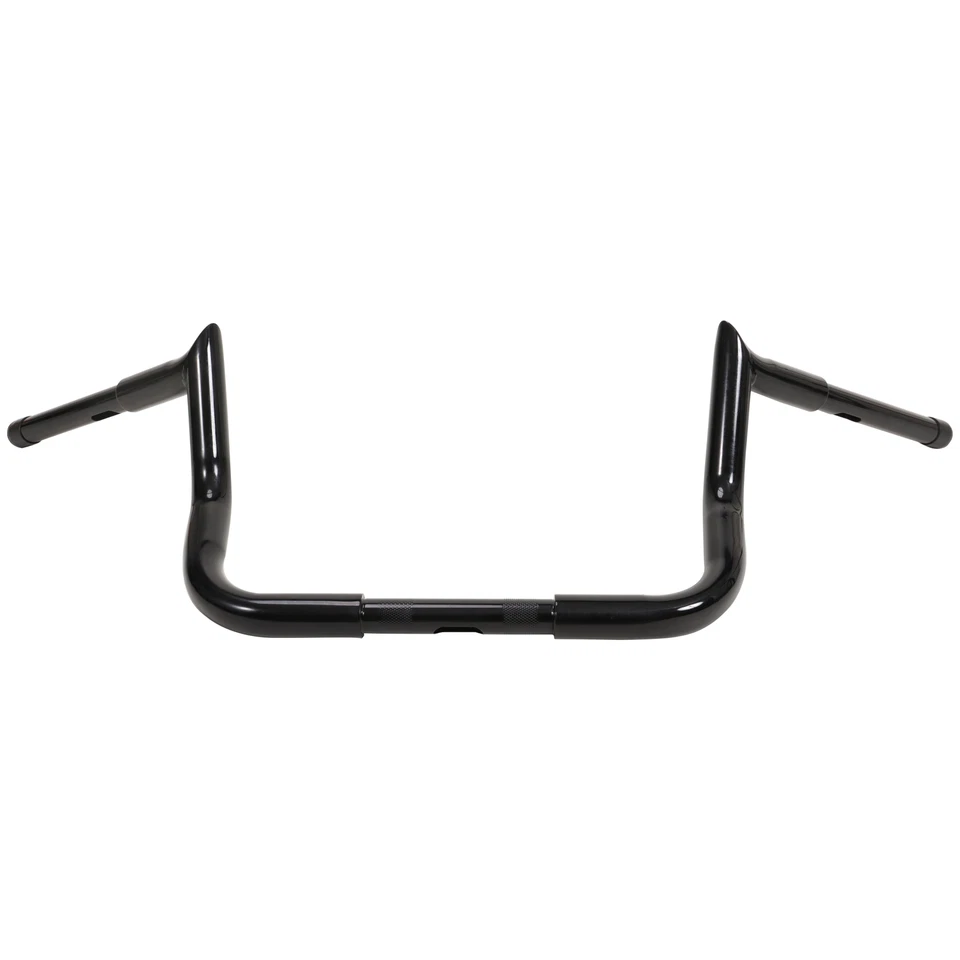 Black 10" Handlebar For Harley Street Electra Glide Meathook Bars Replacement - Imagem 4 de 4
