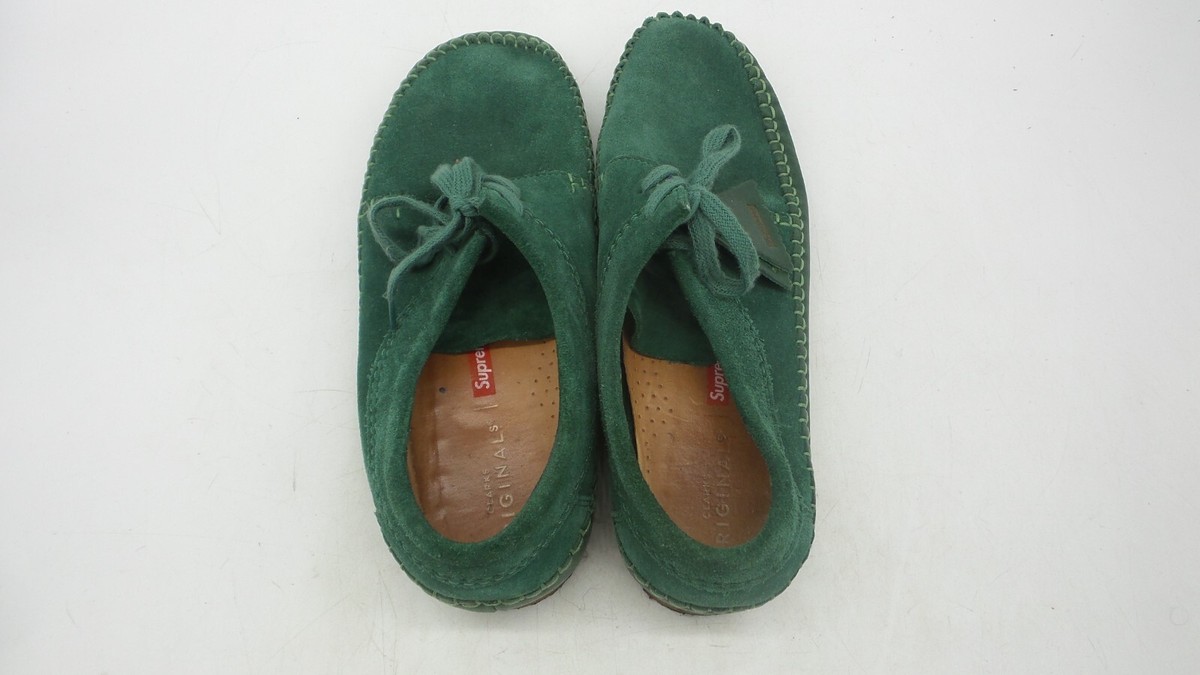 supreme × clarks Woven Wallabee グリーン Clarks x Supreme Green Woven Wallabees | eBay