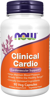 #ad NOW Foods Clinical Cardio Cardiovascular Support Blood Pressure 90 Veg Capsules $19.59
