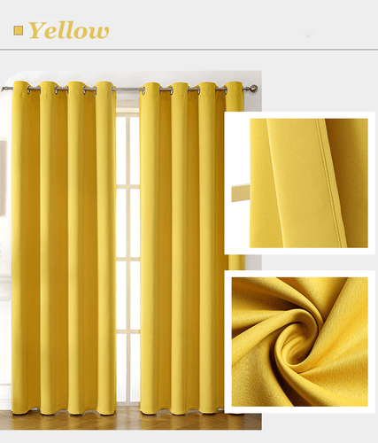 2X Blockout Curtains Blackout Window Curtains Draperies Pair Eyelet for Bedroom - Bild 36 von 54