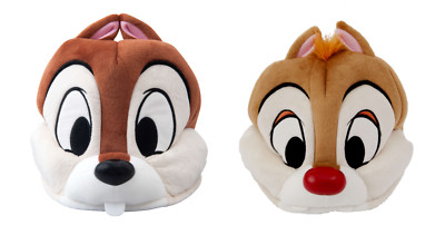 Tokyo Disney Resort Chip and Dale Fan Cap Hat Headband Plush Set of 2Japan