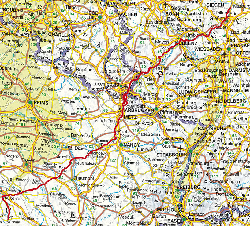 Thumbnail - Rother Wanderführer Jakobsweg Marburg - Trier - Vézelay, Stefanie Roth
