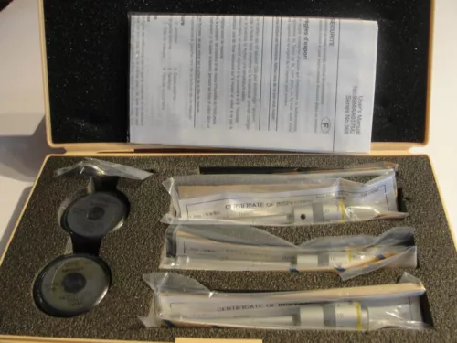  Mitutoyo 368-911 Holtest Inside Micrometer Bore Gauge Set Metric 6mm-12mm  New!