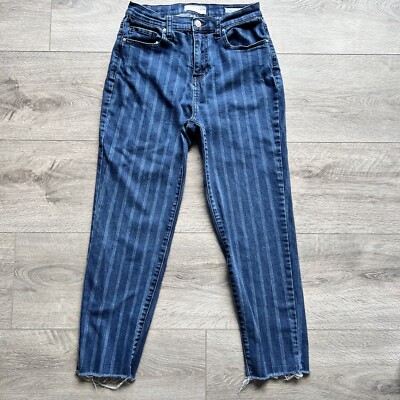 PACSUN Jeans Womens 28 Vintage Icon Denim Striped Blue
