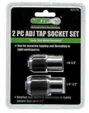 Tap Socket Set, Adjustable , 2-Piece