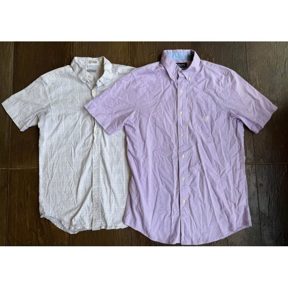 Small short sleeve button down collared shirts Co… - image 1