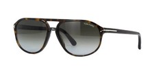 Tom Ford JACOB FT 0447 Dark Havana/Brown Smoke Shaded (52B) Sunglasses