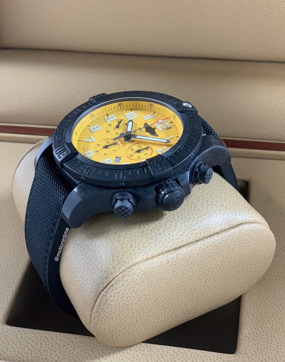 Yellow Breitling 50mm Watch Breitling Avenger Hurricane 50mm