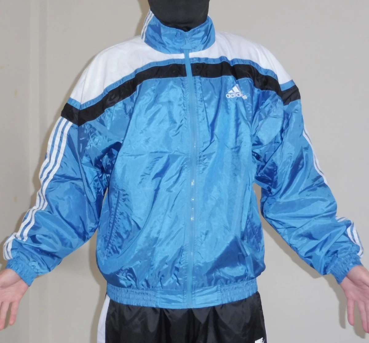 Adidas shiny jacket sale