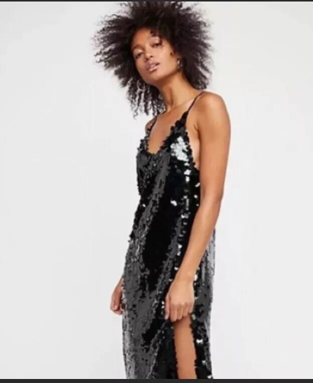 chinese dress ladies Misha | The Sapphire Sequin Dress main image 1
