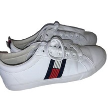 Unisex Kids Tommy Hilfiger Heritage Flag Sneakers Color White YOUTH 4 M
