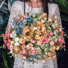 Mix And Match Artificial Flowers Fake Bouquets Indoor Plastic Flowers Dried Flow