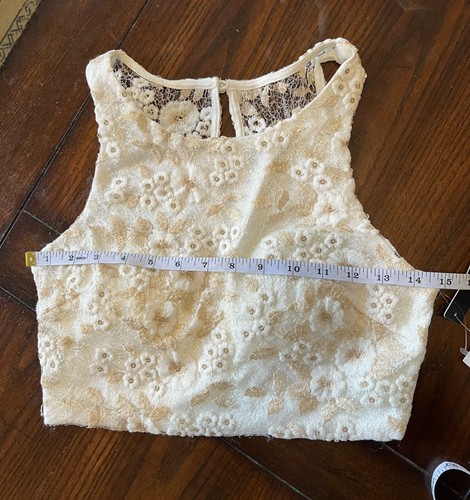 Sequin Hearts 2-Piece Embroidered Cropped TOP 5 Tulle Gown SKIRT 3 NWT - Picture 9 of 14