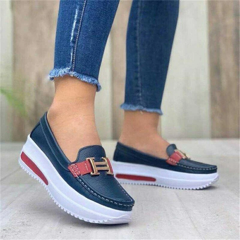 Zapatillas Cómodas Con Plataforma Para Zapatos Elegante Informales Casual | eBay