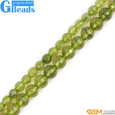 Green Peridot Faceted Round Beads For Jewelry Making Free Shipping 15" 6mm 8mm