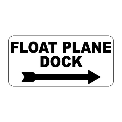 Float Plane Dock Retro Vintage Style Metal Sign - 8 In X 12 In With Holes