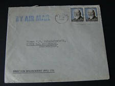 EB020 SUIDWES-AFRIKA SOUTH WEST 28 MeF scale. Pair of letters to Stein/Nuremberg 1966