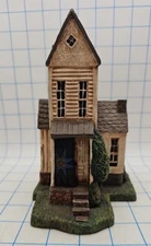 Jim Shore 1992 Amish Saltbox House Blue Star by Front Door Numbered 6106