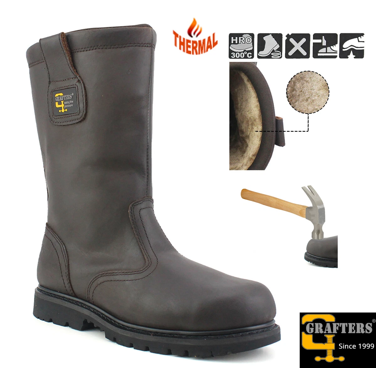 Thermal sales rigger boots