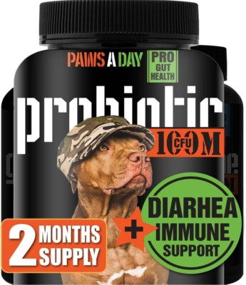 CANINE PROBIOTICS FOR DOGS DIARRHEA RELIEF FLORA & IMMUNE & DIGESTIVE SUPPORT