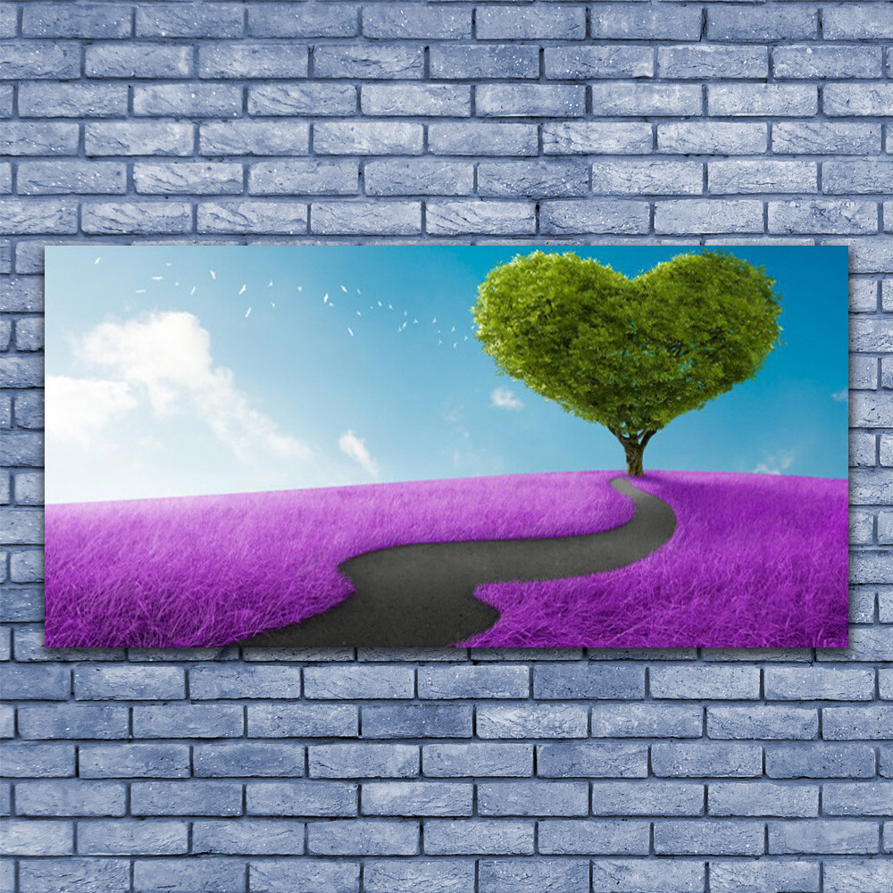 Tableau sous verre premium 140x70 cm paysage de nature sauvage