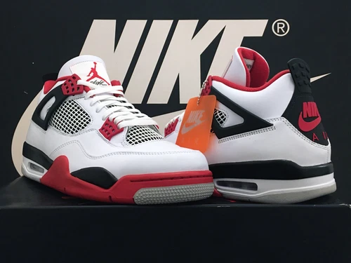 DS 2020 NIKE AIR JORDAN 4 RETRO UK11 EU46 FIRE RED OG BRED CEMENT OREO 1 3 RARE