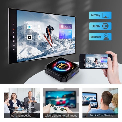 Android 13 TV Box 4GB RAM + 64GB Storage 8K Ultra HD Dual Wifi - Picture 11 of 14