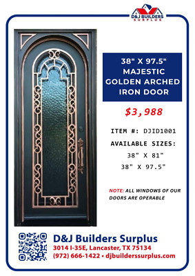 Majestic Arched Iron Door: Elevate Your Home with Timeless Grandeur