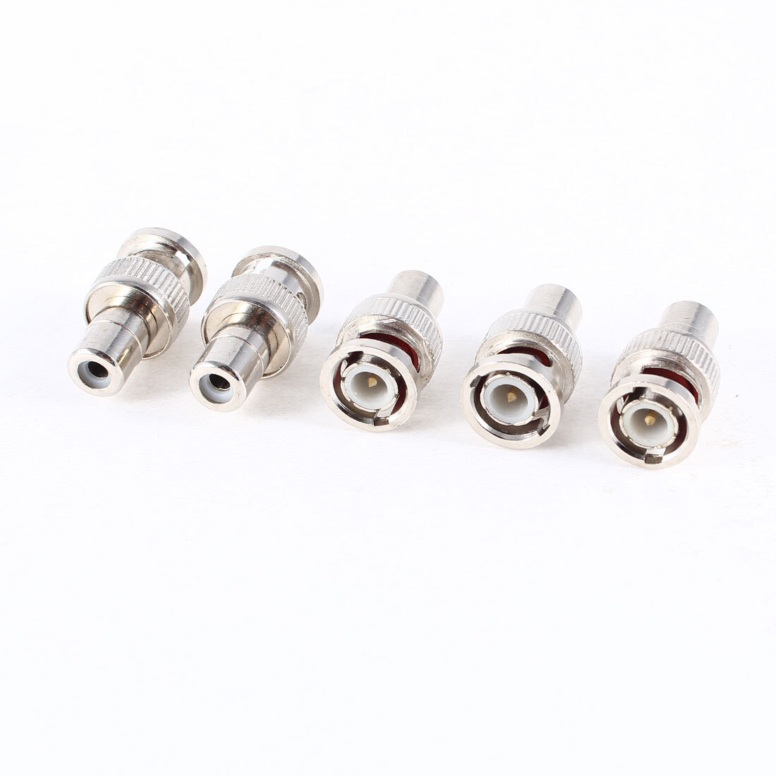 5 Pcs BNC Male to RCA Female Coax Cable Connector Adapter for CCTV Camera
