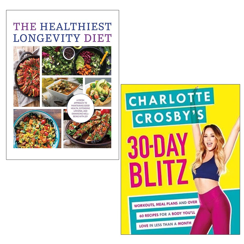 Charlotte Crosby’s 30-Day Blitz, Healthiest Longevity Diet 2 Books Set