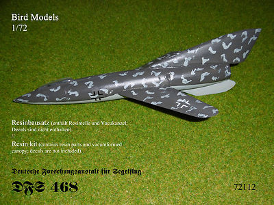 DFS 468   Überschalljäger   1/72 Bird Models Resinbausatz / resin kit