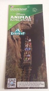 2014 Expedition Everest The Tracks Are Out! Disney's Animal Kingdom Guidemap 