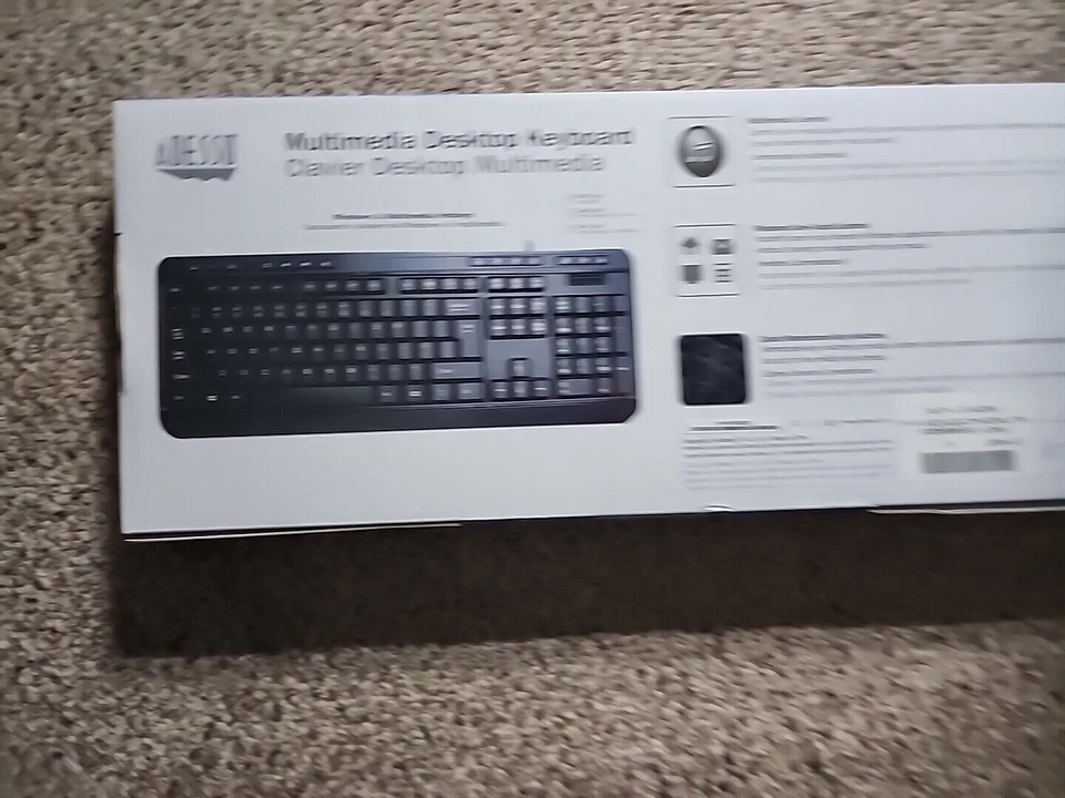 Adesso AKB-132UB Multimedia Desktop Keyboard Black - Image 3 of 4