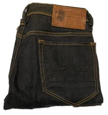 883 Police Mens Denim Jeans W3O  L30 Brade Selvedge Rugby Slim Fit Blue