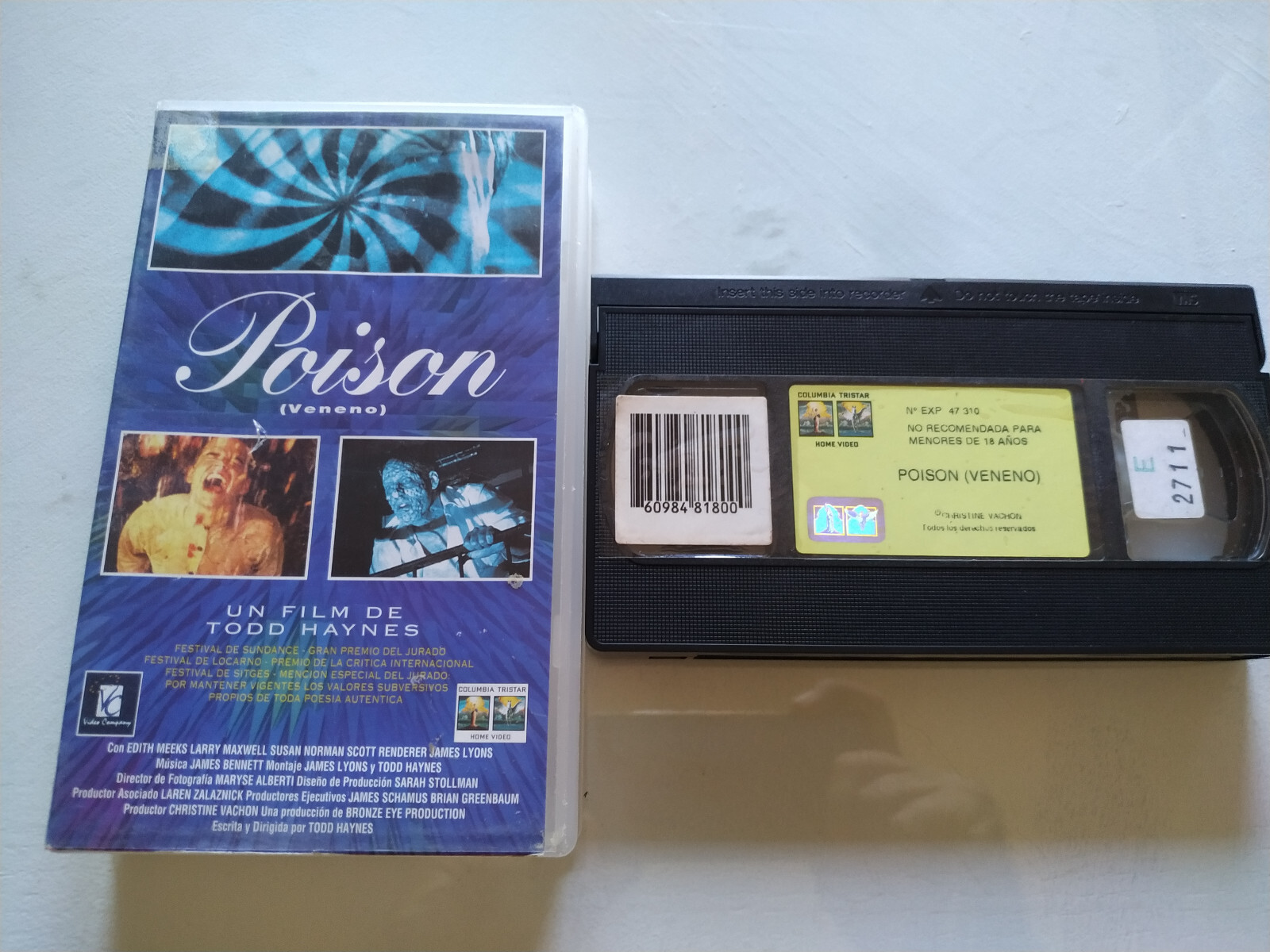 Poison Todd Haynes Edith Meeks Sundance - VHS Tape Spanish