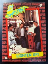  1987 Topps 21 Jump Street Lighten Up Johnny Depp STICKER card #37