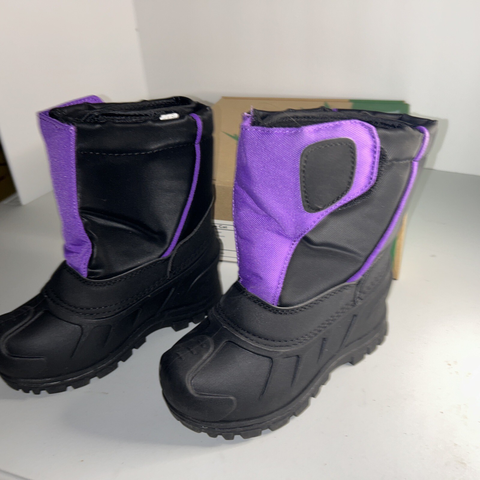 Itasca Unisex Kids Size 12 Snow Cat Purple Mid Calf Pull On Boots New in Box image 3