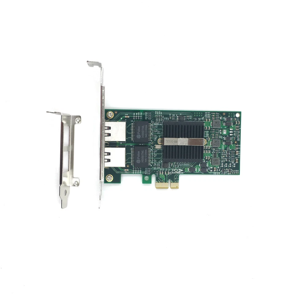 intel Dual Port PCI-EX1 Intel 82575EB E1G42ET/EF/E1G44ET Gigabit Server Adapter - Image 2 of 4