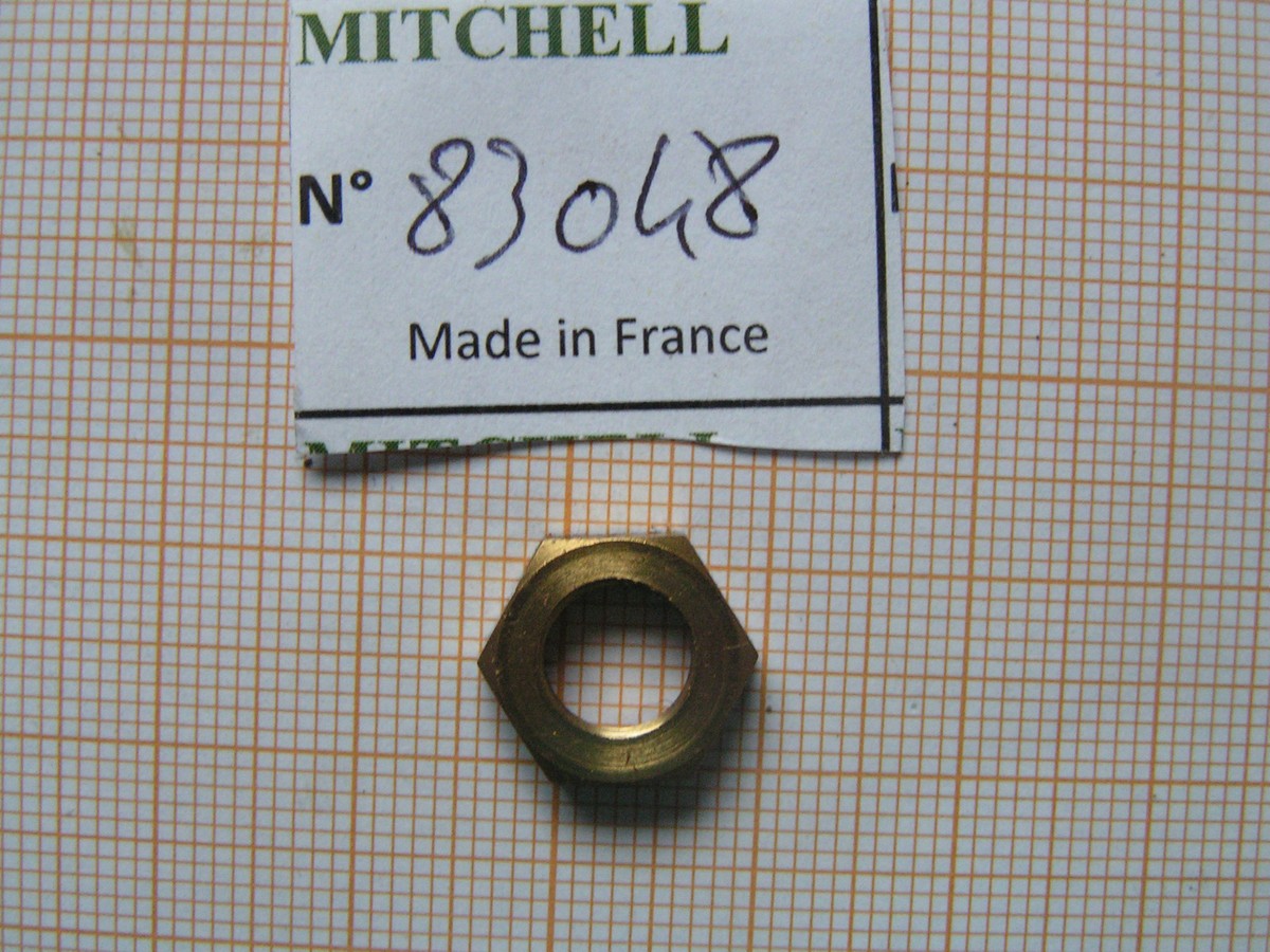 50 ECROUS CLOCHE MITCHELL 300 & autres MOULINETS HEX NUT REEL FISHING PART 81008
