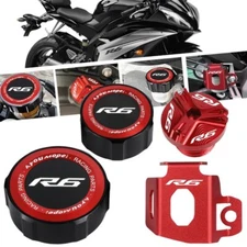 Brake Fluid Cylinder Master Reservoir Cover Oil Filler Cap For YAMAHA YZF-R6