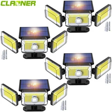 Outdoor Solar Security Light 368LED PIR Motion Sensor Emergency Light Flood Lamp