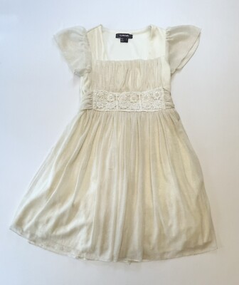 cream color party dress Block Party Chic Color Block Mini Dress in Cream L / Cream