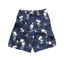 Kanu Surf Boys Swim Trunks Small Blue Lined Inner Pocket Side Pockets