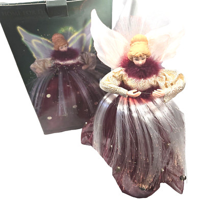 Fibre Optic Angel Color Changing 17 '' 43.5cm Christmas Decor Tree Topper Boxed