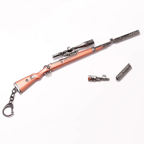 17–20cm PUBG Alloy Weapon Keychain – M24, SCAR, AWM, Kar98k Simulation Gun Model - Picture 7 of 10