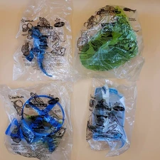 RARE Godzilla the Series 2000 Hardee's Carl's Jr COMPLETE set of 4 Sealed Toys