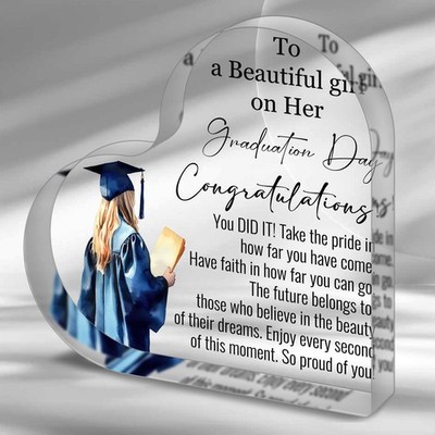 2D Flat Inspirational Graduation Gift For Students Acrylic Keepsake Gifts 