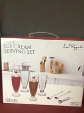 Le Regalia 9 Piece Ice Cream Serving Set New In Box
